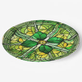 St patricks dayシャムロックパーティー ペーパープレート (アングル)