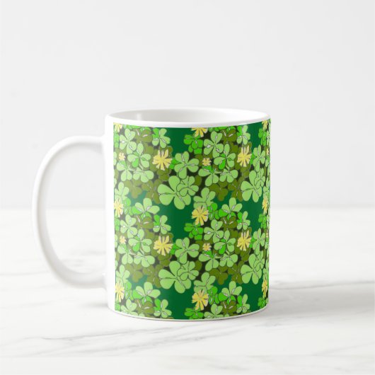 St patricks dayシャムロック コーヒーマグカップ (左)