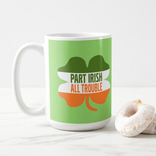 St patricks dayシャムロック – 一部アイリッシュオールトラブル コーヒーマグカップ (ドーナツ)