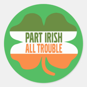 St patricks dayシャムロック – 一部アイリッシュオールトラブル ラウンドシール