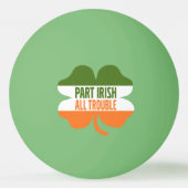 St patricks dayシャムロック – 一部アイリッシュオールトラブル 卓球ボール (裏面)