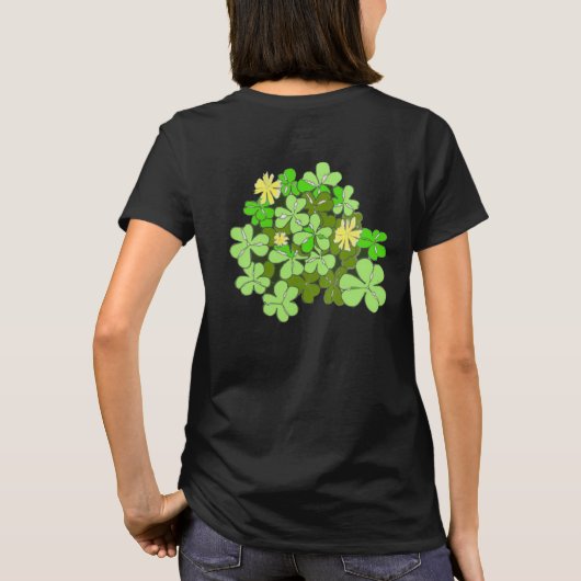 St patricks dayシャムロック tシャツ (裏面)