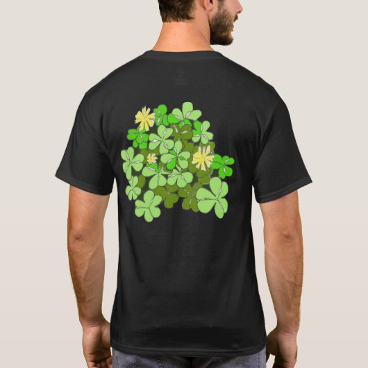 St patricks dayシャムロック tシャツ (裏面)