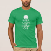St patricks dayシャムロ保ック – Calm Drink On Tシャツ (正面)