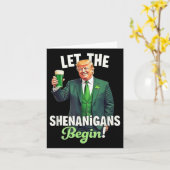 St patricks dayシーナニガンがトランプを始める カード (黄色い花)