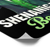 St patricks dayシーナニガンがトランプを始める ポスター (角)