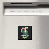 St patricks dayシーナニガンがトランプを始める マグネット (インサイチュ (食洗機))