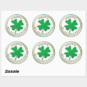 St patricks dayシール ラウンドシール (シート)