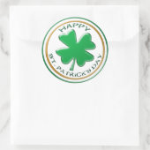 St patricks dayシール ラウンドシール (バッグ)