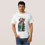 St patricks dayステンドグラス窓デザイン tシャツ (正面フル)