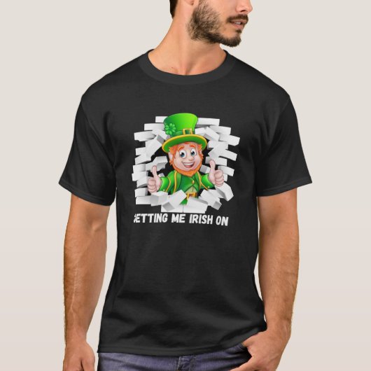 St patricks dayセントパティスピクシー格言エルフィンフェイS Tシャツ (正面)