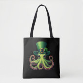 St patricks dayタコかわいいサンパティ トートバッグ (正面)