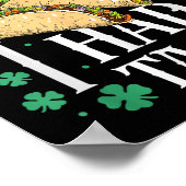 St patricks dayタコスおもしろいアイリッシュアイリッシュタコス ポスター (角)
