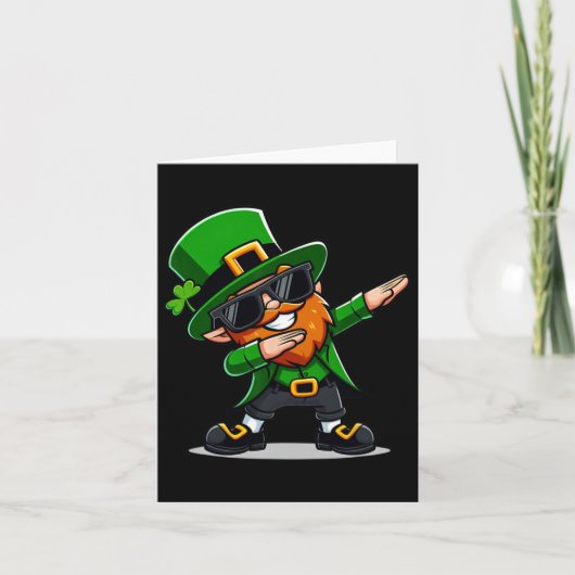 St patricks dayダビング・レプレシャン・ボーイズ・ガールメンズ カード (正面)