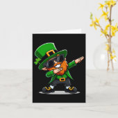 St patricks dayダビング・レプレシャン・ボーイズ・ガールメンズ カード (黄色い花)