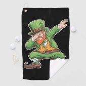 St patricks dayダブダビングレプレシャンinグリーン ゴルフタオル (インサイチュ)