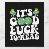 st patricks dayディスコ読ボールは運がいい ワインラベル (シングルラベル)