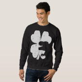 St patricks dayディノシャムロックサンパディストレックス スウェットシャツ (正面フル)