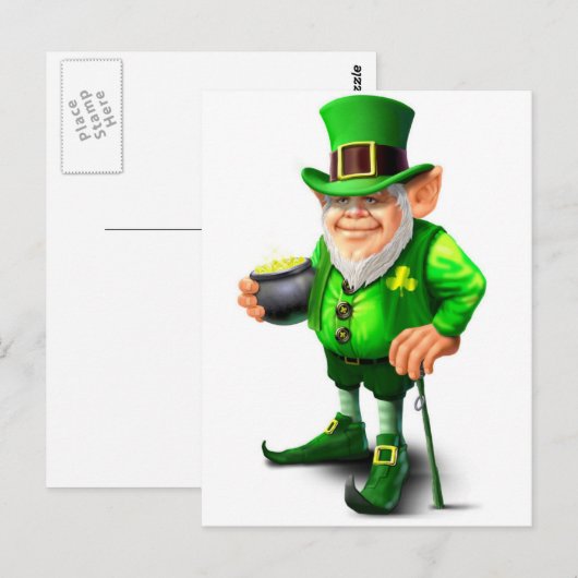 st patricks dayデザイン ポストカード (正面/裏面)
