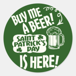St patricks dayドリンク募集 ラウンドシール