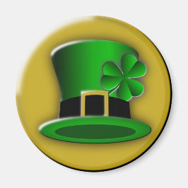 St patricks dayハットラウンドマグネット マグネット