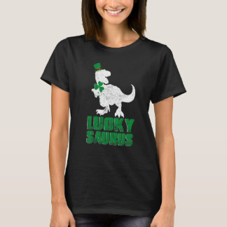 St patricks dayパジャマ・ルッキサウルス恐竜シャーマー tシャツ