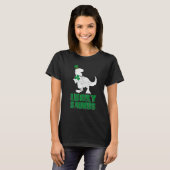 St patricks dayパジャマ・ルッキサウルス恐竜シャーマー tシャツ (正面フル)