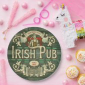 st patricks dayパーソナライズされたアイリッシュパブおもしろい ペーパープレート (パーティー)