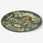 st patricks dayパーソナライズされたアイリッシュパブおもしろい ペーパープレート (アングル)