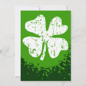 St patricks dayパーティの招待状 |カスタマイズ可能 招待状 (裏面)