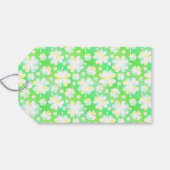 St patricks dayパーティーカスタムグリーンシャムロッククローバー ギフトタグ (裏面横)