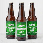 St Patricks Dayパーティービアボトルラベル ビールラベル (ボトル)