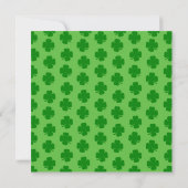 St patricks dayパーティー格言スクエア招待状 カード (裏面)