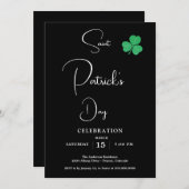 St patricks dayパーティー 招待状 (正面/裏面)