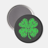 St patricks dayビデオゲームのコントローラーShamrock マグネット (正面/裏面)