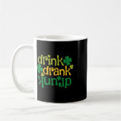 St patricks dayビールドリンク飲みシャムロ飲ック コーヒーマグカップ (左)