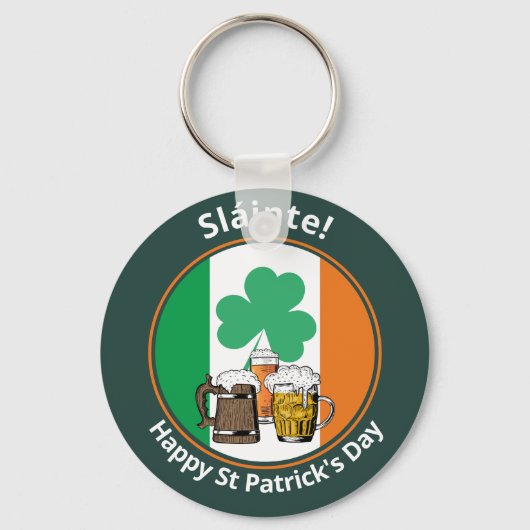 St patricks dayビール キーホルダー (正面)