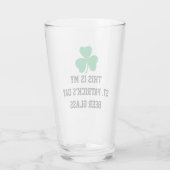 ST PATRICKS DAYピルスナーピントビールグラス タンブラーグラス (裏面)