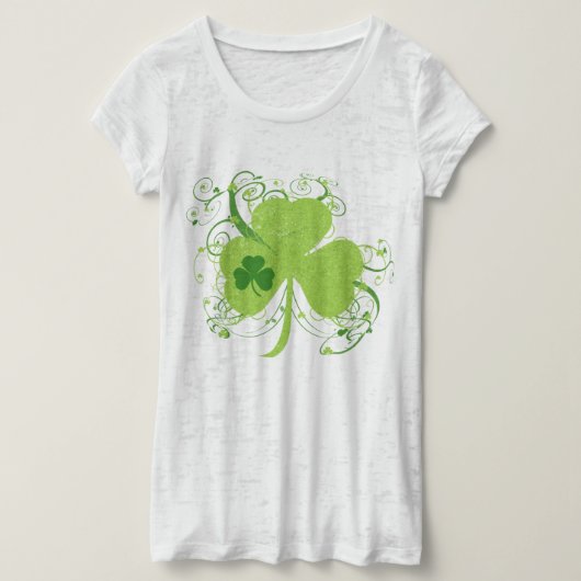 st patricks dayファンシーシャムロック tシャツ (デザイン正面)