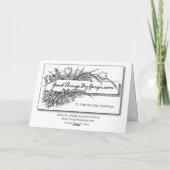 St. Patrick's Dayフォトフレームテンプレート カード (裏面)