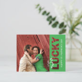 St Patrick's Dayフォトポストカードテンプレート |切り取り ポストカード (スタンド正面)