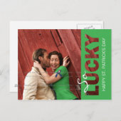 St Patrick's Dayフォトポストカードテンプレート |切り取り ポストカード (正面/裏面)