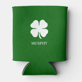 St patricks dayフォーリーフクローバーグリーンアイリッシュビール 缶クーラー