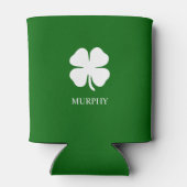 St patricks dayフォーリーフクローバーグリーンアイリッシュビール 缶クーラー (裏面)