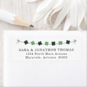 St patricks dayフォーリーフクローバー差出人住所 ラベル (インサイチュ)