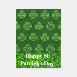 St patricks dayフリース車椅子用ラップブランケット フリースブランケット