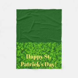 St patricks dayフリース車椅子用ラップブランケット フリースブランケット