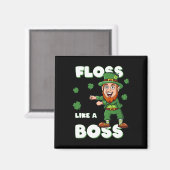 St patricks dayフロスのようなボスレプレシャンボーイズ マグネット (正面/裏面)