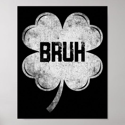 st patricks dayブおもしろいルミームシャムロックティーンズボーイ ポスター (正面)