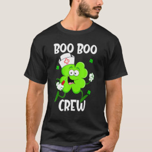 St patricks dayブークルーカワイシャムロックナースキッズ tシャツ